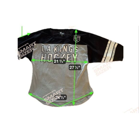 Carl Banks GIII for Her Women's Size Large LA Kings Hockey Jersey Shirt Top - Picture 8 of 8